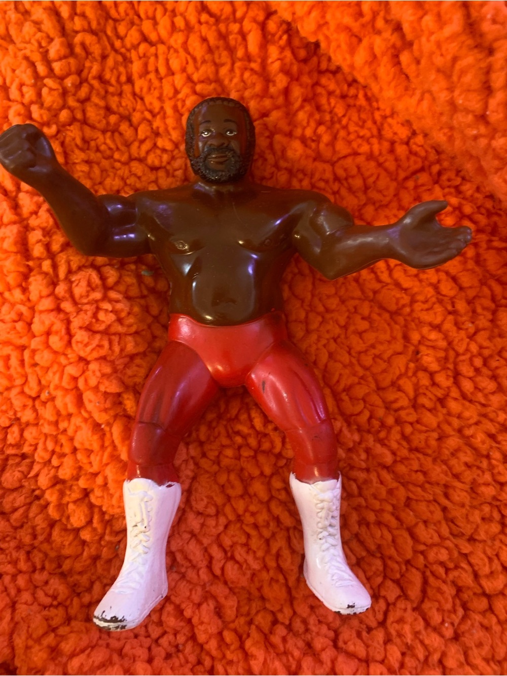 Vintage WWF Junkyard Dog JYD Wrestling Rubber Action Figure